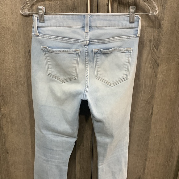 Old Navy Rockstar Super Skinny Light Blue Denim Stretch Jeans Women's Size 0 - Picture 6 of 8